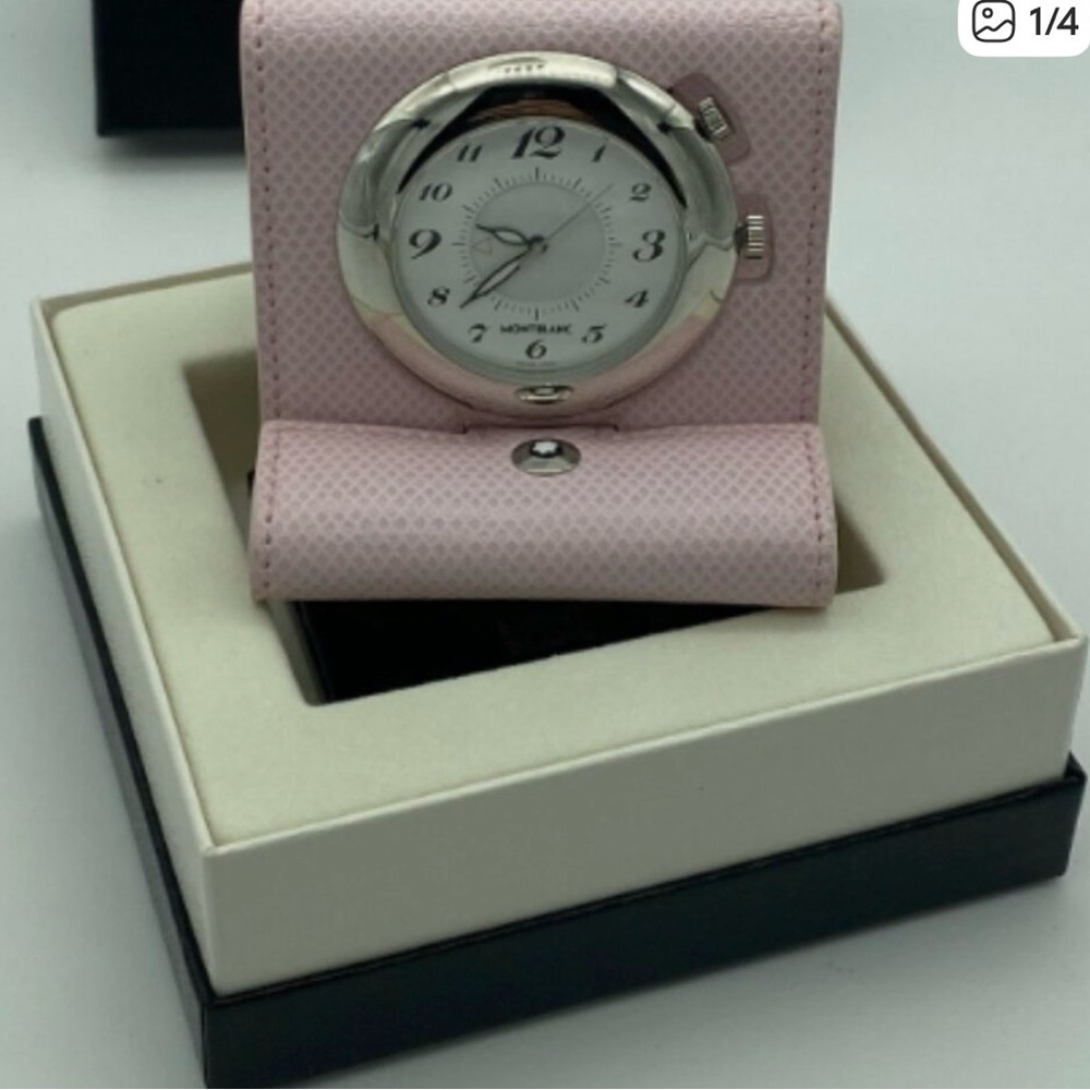 Montblanc Westside Travel Alarm Clock – New in Box